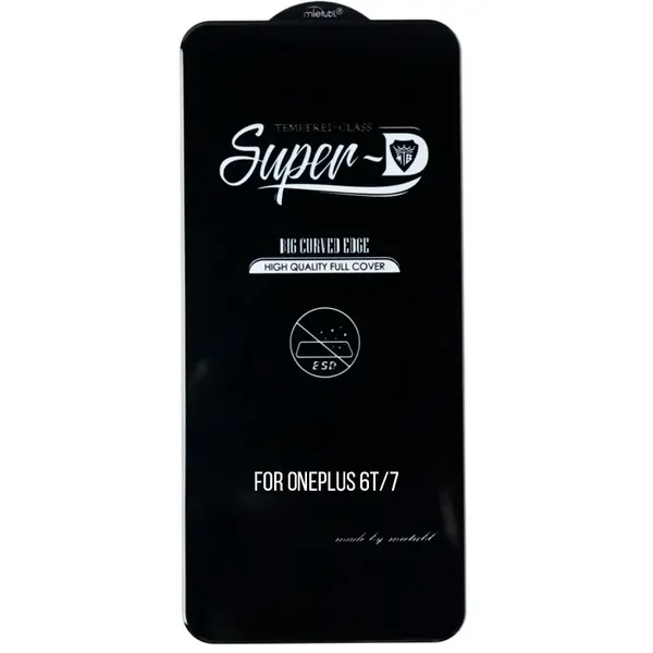 MR3_124254 Скло oneplus 6t, 7 (mietubl super-d, black) без упаковки 