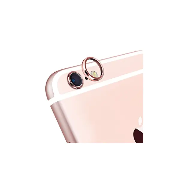 MR3_90451 Скло камери для iphone 6, iphone 6 plus, iphone 6s, iphone 6s plus, з рамкою rose gold 