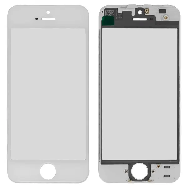 MR3_90477 Скло корпусу для iphone 5 з oca-плівкою та рамкою білий 