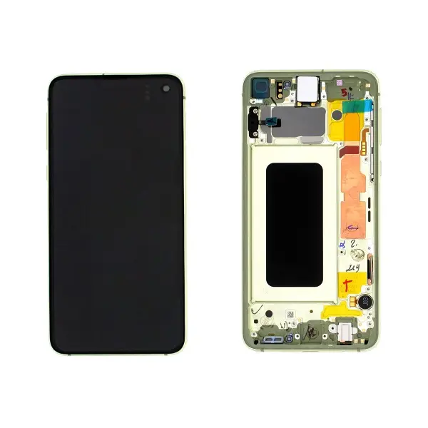 MR3_110163 Дисплей samsung sm-g970f galaxy s10e, з сенсором, та рамкою canary yellow сервісний оригінал 