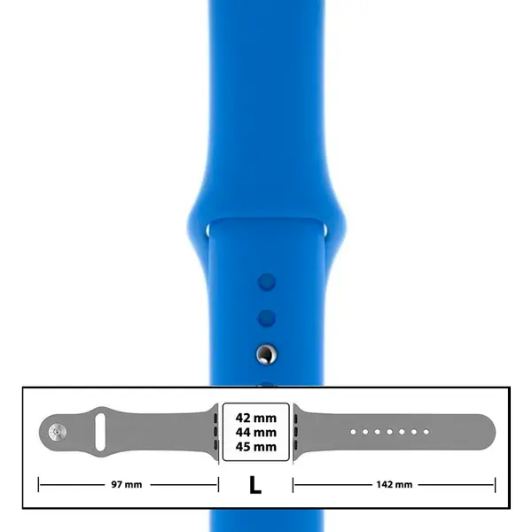 MR3_116093 Ремінець силіконовий для apple watch 42, 44, 45, 49mm розмір l (03) sky blue 