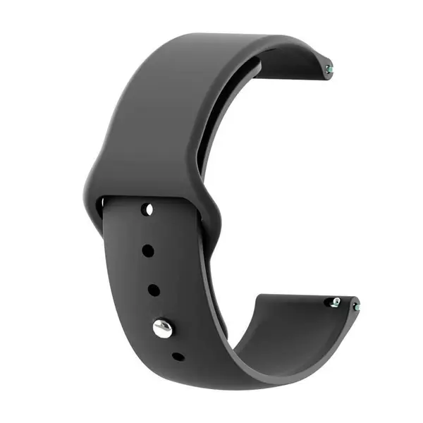 MR3_116134 Ремінець силіконовий samsung galaxy watch 20mm apple watch design black 