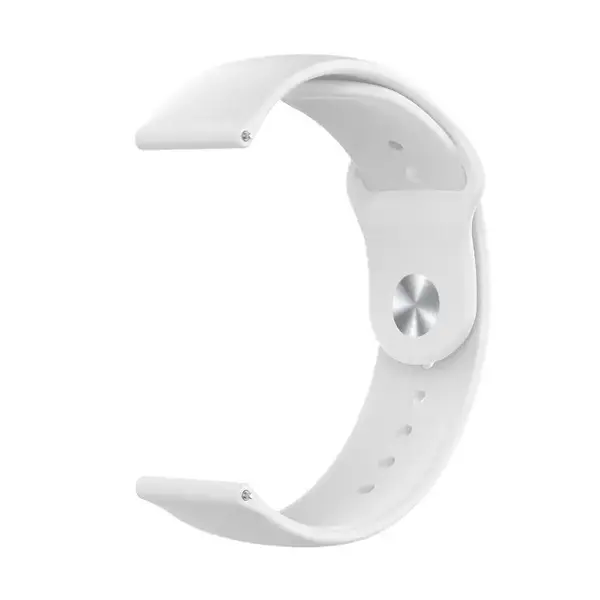 MR3_116435 Ремінець силіконовий samsung galaxy watch 20mm apple watch design білий 