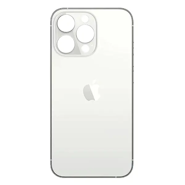 MR3_116556 Задня кришка (скло) iphone 13 pro max silver (big hole) 
