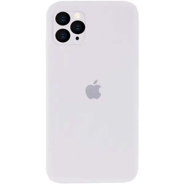 MR3_116707 Чохол silicone case для iphone 11 pro max (9) білий square side (квадратний) 