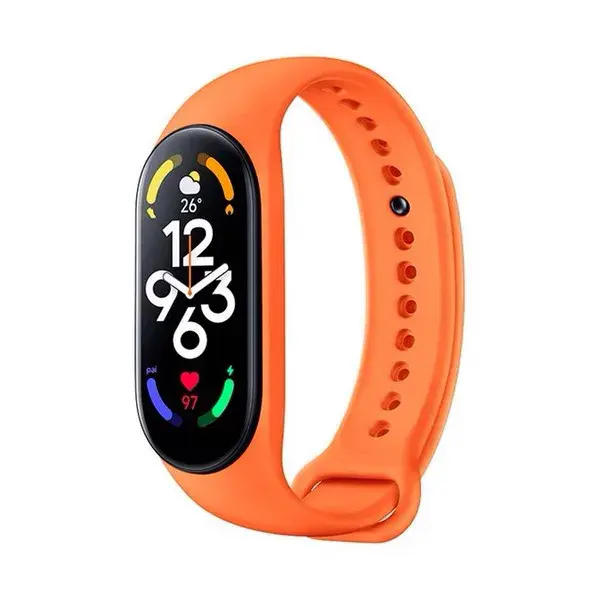 MR3_117330 Ремінець xiaomi mi band 5, mi band 6, mi band 7 помаранчевий 
