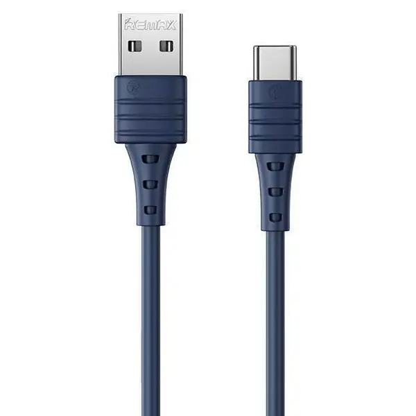 MR3_118019 Кабель usb type-c remax zeron series elastic rc-179a, 2.4a 1m blue 
