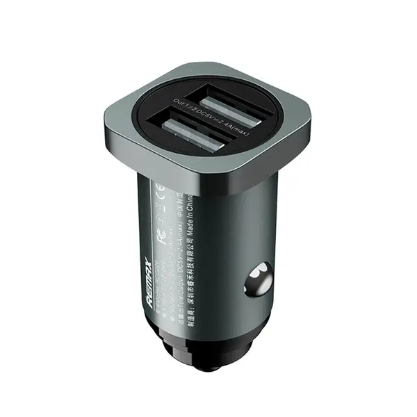 MR3_118072 Авто зарядний пристрій remax rcc-226 sett series 2.4a 2usb black 