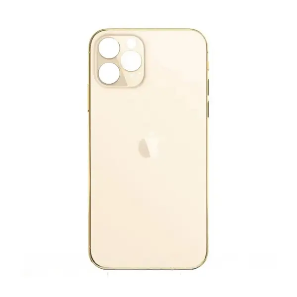 MR3_120013 Задня кришка (скло) iphone 13 pro max gold (big hole), сервісний оригінал 