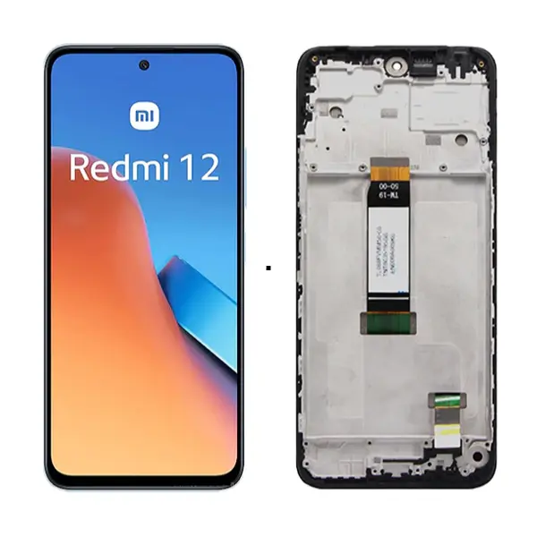 MR3_120133 Дисплей redmi 12, poco m6 pro 5g, з сенсором, та рамкою black (ver. tianma) 
