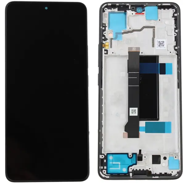 MR3_121012 Дисплей redmi note 13 pro 5g, poco x6, з сенсором, та рамкою midnight black сервісний оригінал 