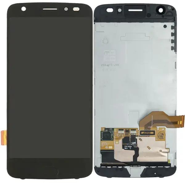 MR3_121897 Дисплей motorola xt1789 moto z2 force, з сенсором, та рамкою black, знятий оригінал 