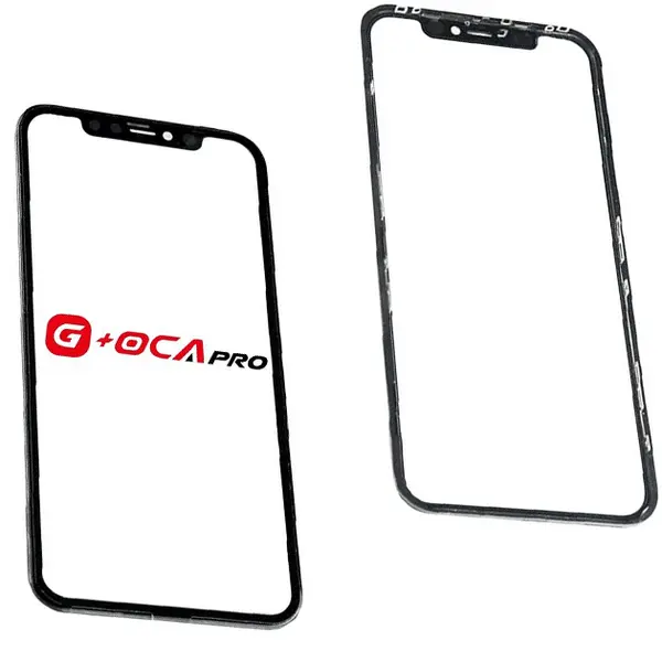 MR3_121919 Скло корпусу для g, oca pro iphone 11 з oca-плівкою та рамкою black 