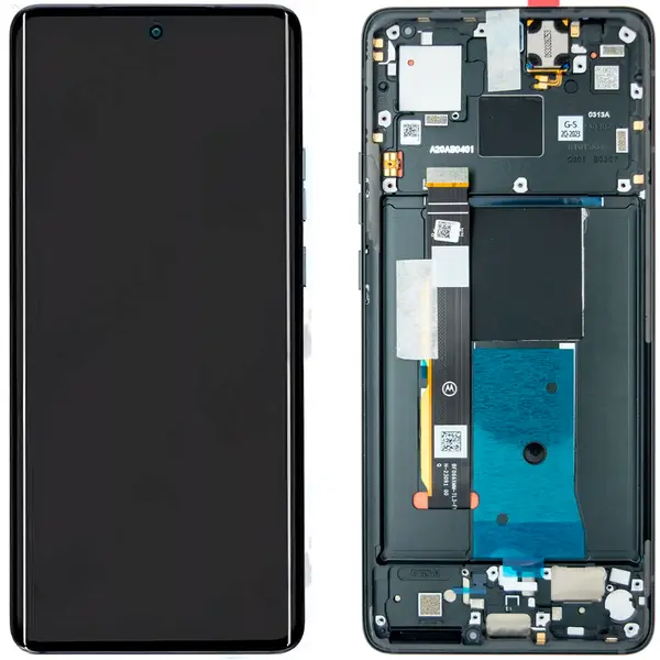 MR3_123932 Дисплей motorola xt2303 moto edge 40, з сенсором, та рамкою black сервісний оригінал 