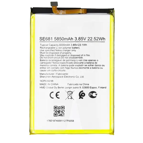MR3_123960 Акумулятор nokia c30 se681 сервісний оригінал 