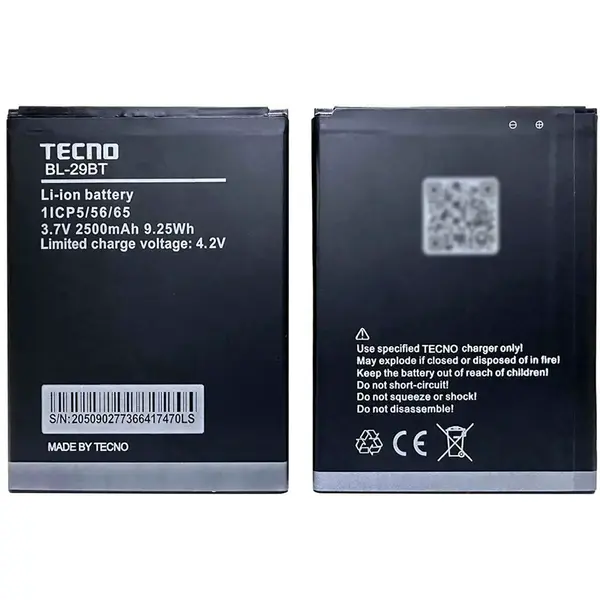 MR3_123972 Акумулятор tecno spark 4 air, spark go (bl-29bt), оригінал (prc), (тех. пак) 