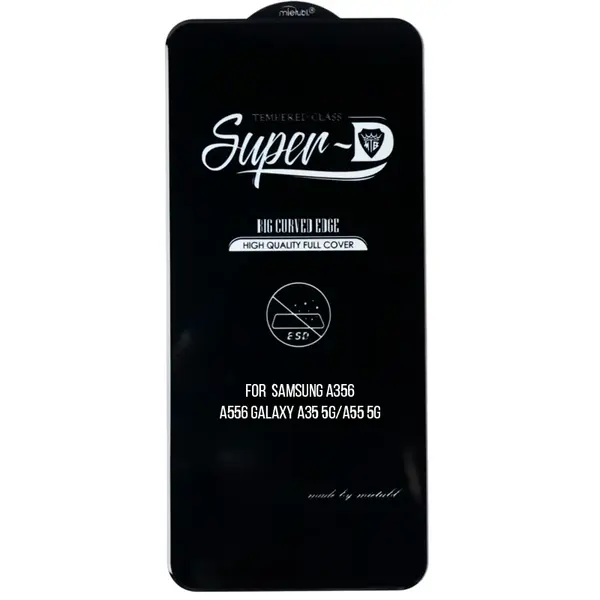 MR3_124257 Скло samsung a356, a556 galaxy a35 5g, a55 5g (mietubl super-d, black) без упаковки 
