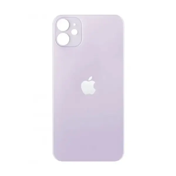 MR3_119993 Задня кришка (скло) iphone 12 пурпуровий (big hole), сервісний оригінал 