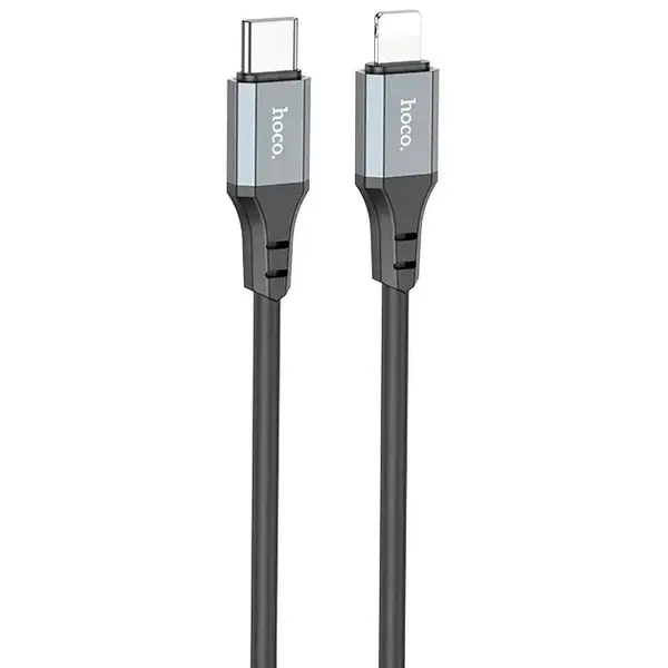 MR3_118252 Кабель pd type-c to lightning hoco x86 spear 3a 20w 1m black 