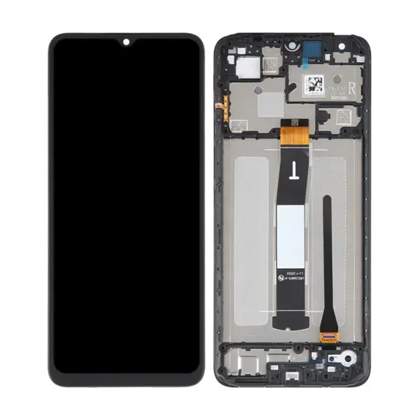 MR3_119401 Дисплей redmi 12c, redmi 11a, з сенсором, та рамкою black 