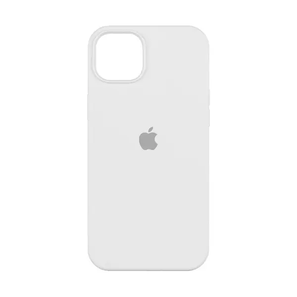 MR3_119872 Чохол silicone case для iphone 15 plus (9) білий (закритий низ) 
