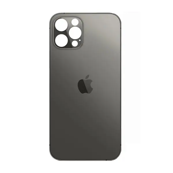 MR3_120027 Задня кришка (скло) iphone 12 pro graphite (big hole), сервісний оригінал 