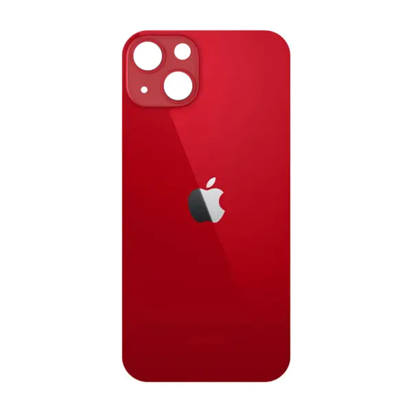 MR3_120042 Задня кришка (скло) iphone 13 mini red (big hole), сервісний оригінал 