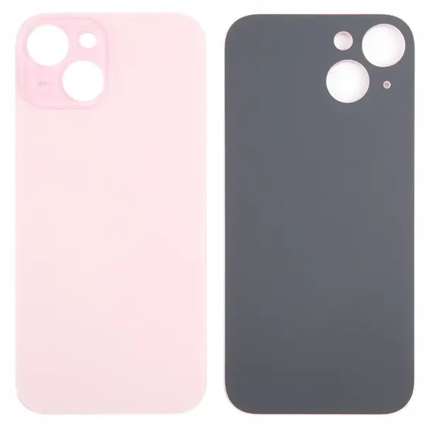 MR3_120683 Задня кришка (скло) iphone 15 plus pink (big hole), сервісний оригінал 