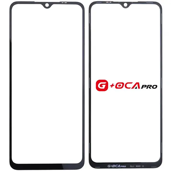 MR3_121908 Скло корпусу для g, oca pro redmi 12c, redmi 11a, poco c55 з oca-плівкою, black 