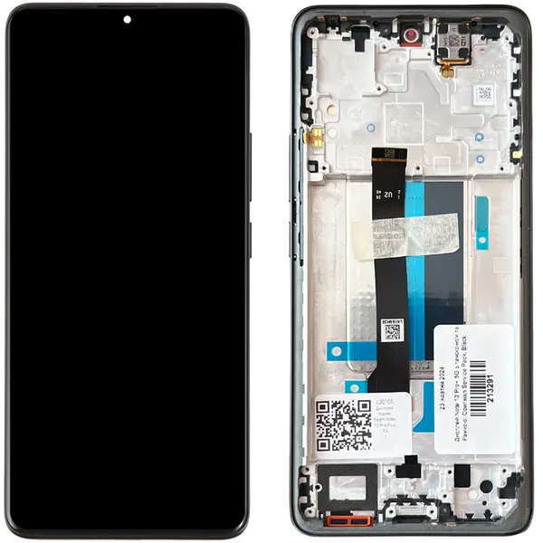 MR3_122463 Дисплей redmi note 13 pro plus 5g, з сенсором, та рамкою midnight black сервісний оригінал 