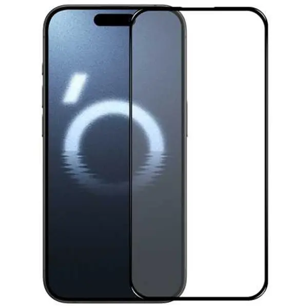 MR3_122537 Скло iphone 16 pro max (0.3mm, 4d arc, чорний) люкс 