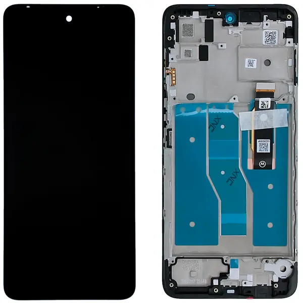 MR3_123049 Дисплей motorola xt2221 moto g52, xt2225 moto g82, з сенсором, та рамкою black сервісний оригінал 