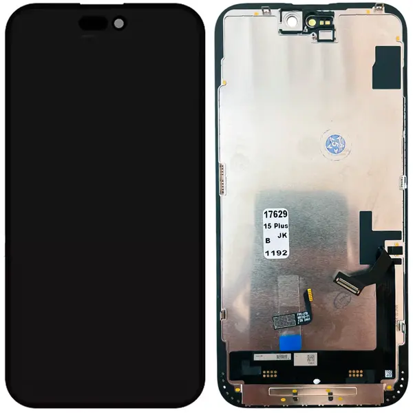 MR3_123185 Дисплей iphone 15 plus, з сенсором, та рамкою black (jk in-cell tft), (під заміну ic) 