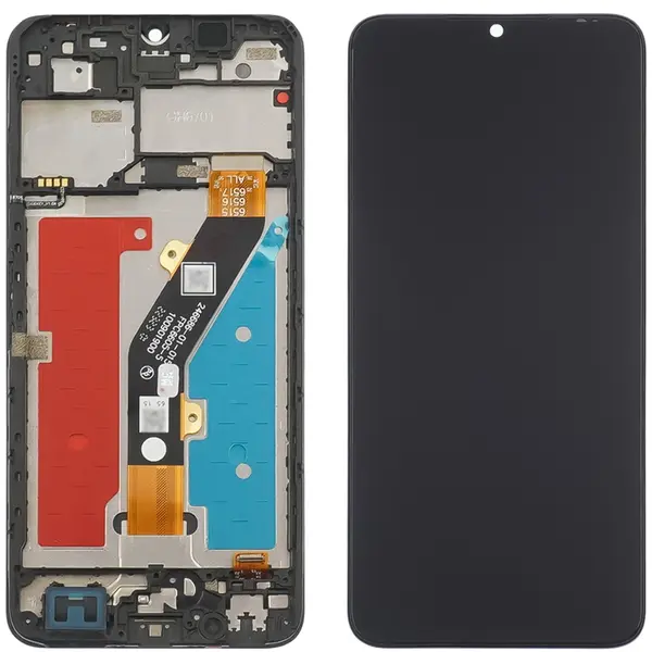 MR3_123218 Дисплей zte blade a34, blade a54, з сенсором, та рамкою black original prc 