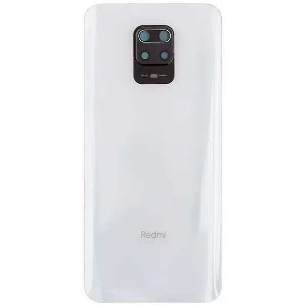 MR3_123450 Задня кришка redmi note 9 pro, note 9 pro max glacier білий (64mp), (зі склом камери) оригінал (prc) PRC