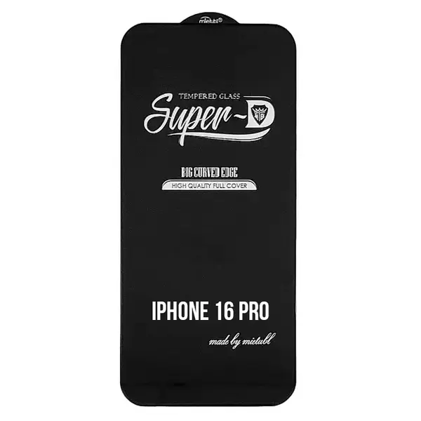 MR3_123802 Скло iphone 16 pro, iphone 17, iphone 17 pro mietubl super-d чорний, без упаковки 