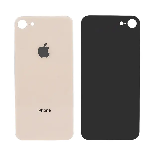 MR3_68180 Задня кришка (скло) iphone 8 gold (big hole) 
