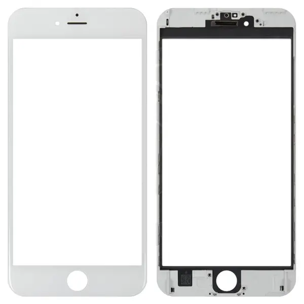MR3_68885 Скло корпусу для iphone 6 plus з oca-плівкою та рамкою білий 