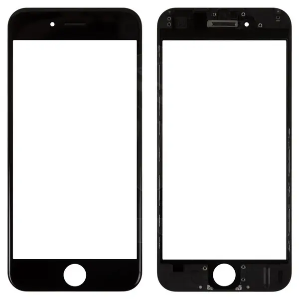 MR3_68890 Скло корпусу для iphone 6 з oca-плівкою та рамкою black 