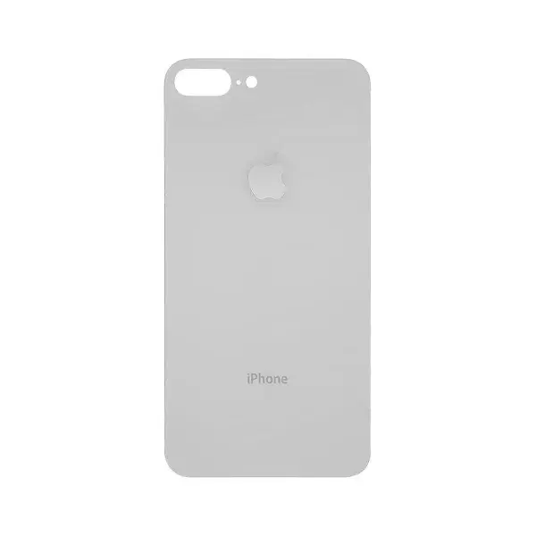 MR3_90475 Задня кришка (скло) iphone 8 plus silver (big hole) 