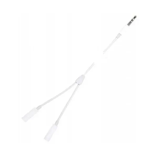 АУДІО ДВІЙНИК AUX (3.5 MALE) SHARE-TO-2AUX FEMALE-JACK (MH028), БІЛИЙ BOX