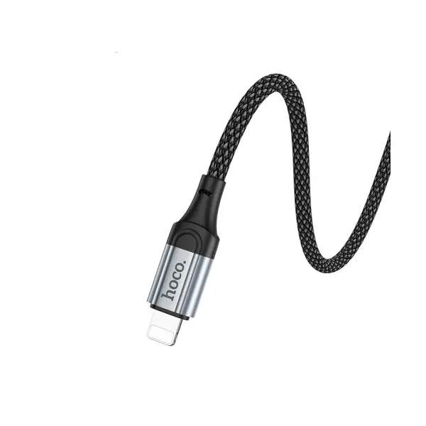 КАБЕЛЬ HOCO X102 FRESH CHARGING DATA CABLE LIGHTNING 1M, ЧОРНИЙ