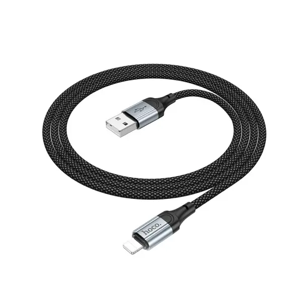 КАБЕЛЬ HOCO X102 FRESH CHARGING DATA CABLE LIGHTNING 1M, ЧОРНИЙ
