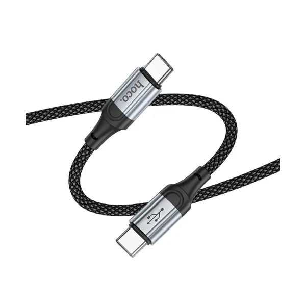 КАБЕЛЬ PD HOCO X102 FRESH 60W CHARGING DATA CABLE TYPE-C TO TYPE-C 1M, ЧОРНИЙ