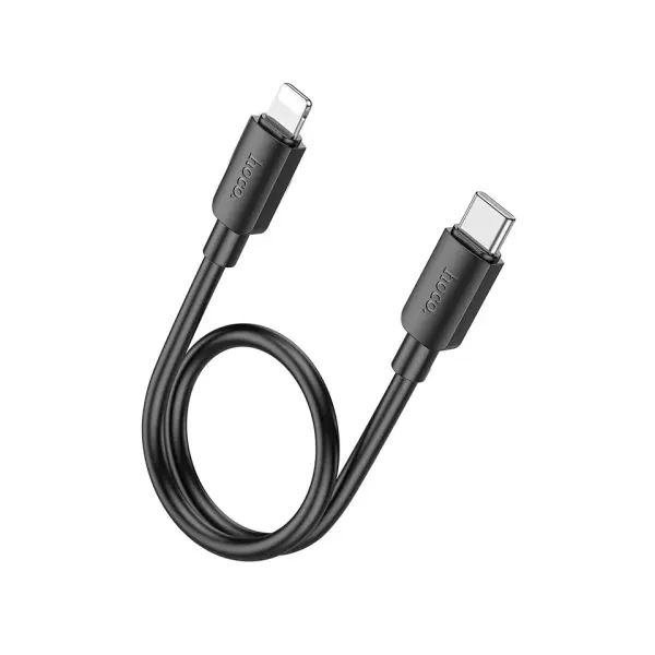 КАБЕЛЬ PD HOCO X96 HYPER PD CHARGING DATA CABLE LIGHTNING (L=0.25M), ЧОРНИЙ