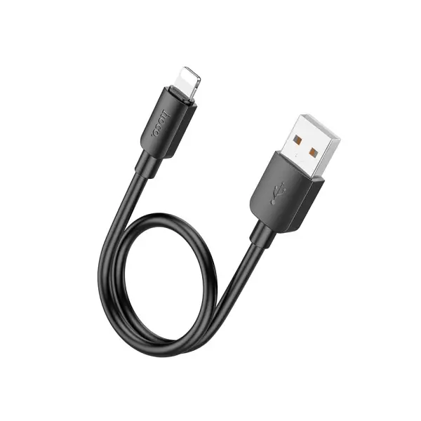 КАБЕЛЬ HOCO X96 HYPER CHARGING DATA CABLE LIGHTNING (L=0.25M), ЧОРНИЙ