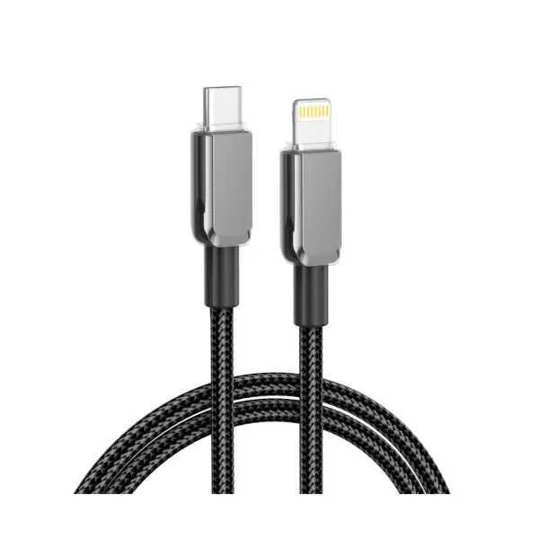 КАБЕЛЬ XO NB-Q250A PD 27W, 1M TYPE-C TO LIGHTNING FAST CHARGING, ЧОРНИЙ