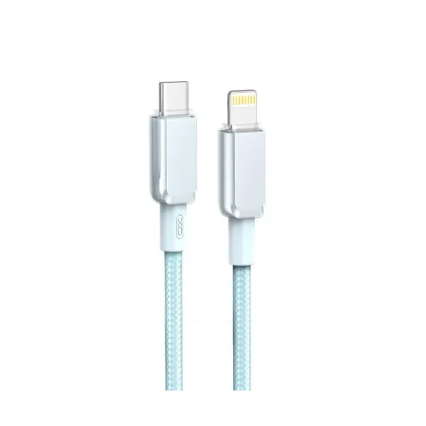 КАБЕЛЬ XO NB-Q250A PD 27W, 1M TYPE-C TO LIGHTNING FAST CHARGING СИНІЙ