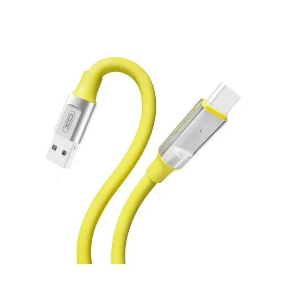 КАБЕЛЬ XO NB251 LIQUID SILICONE RUBBER ДЛЯ TYPE-C 6A, 1M ЖОВТИЙ