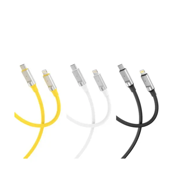 КАБЕЛЬ XO NB-Q252A PD 27W, 1M TYPE-C TO LIGHTNING FAST CHARGING ЖОВТИЙ